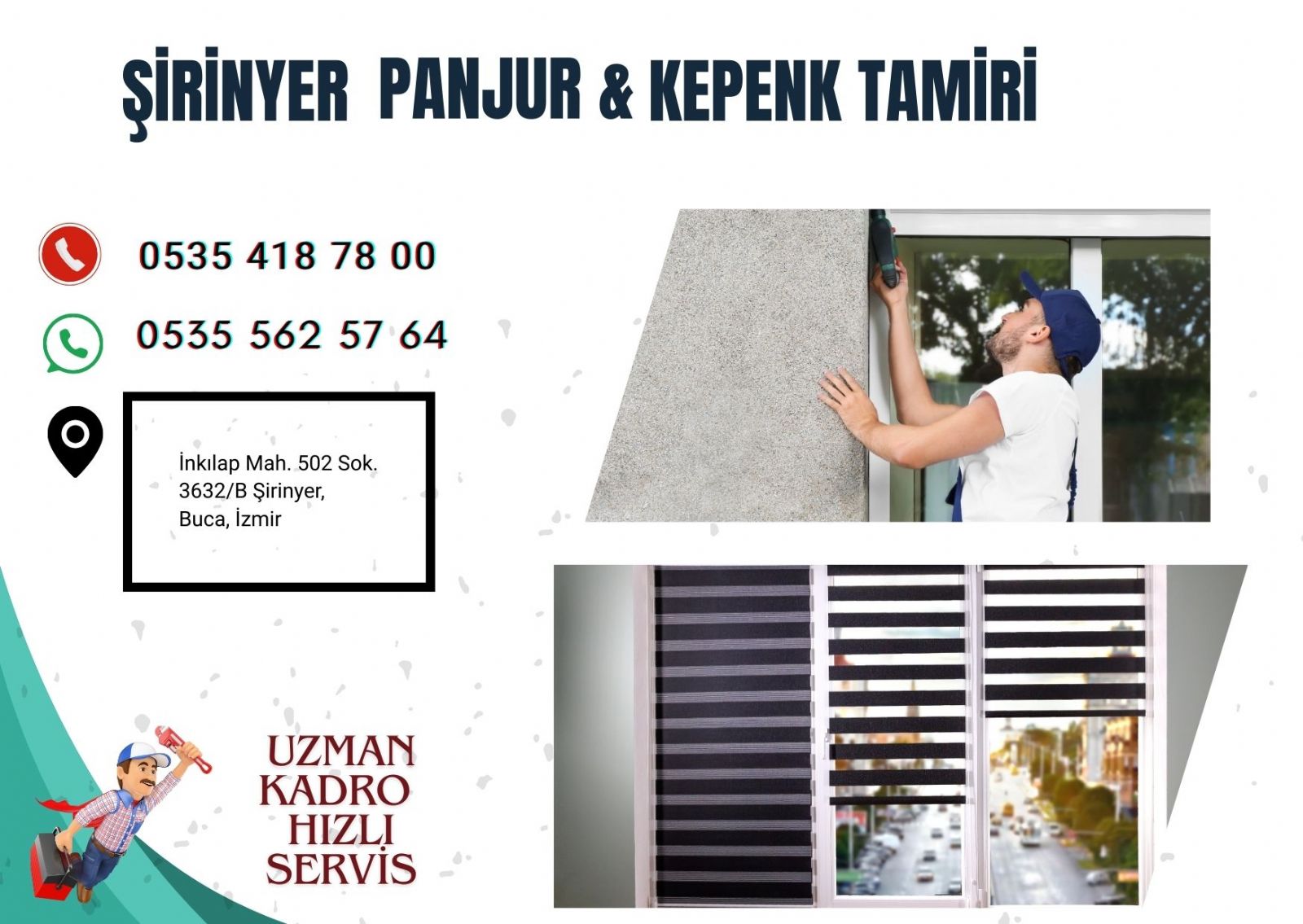 Şirinyer Panjur Montaj Ve Onarım Hizmetleri